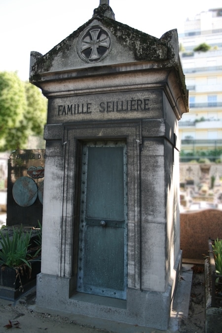 Ernest Seilliere sépulture