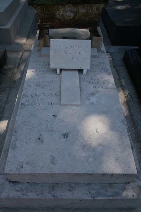 Jacqueline Francell sépulture